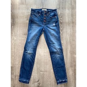 Madewell 10” high rise skinny